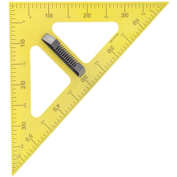 Tabulový trojúhelník WISSNER 45/90° 60 cm - žlutý