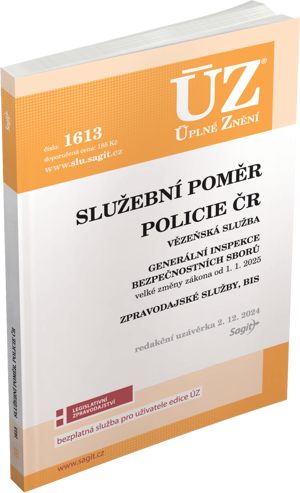 ÚZ 1613 / Služební poměr příslušníků bezpečnostních sborů