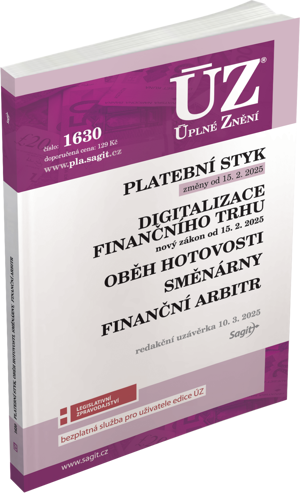 ÚZ 1630 / Platební styk