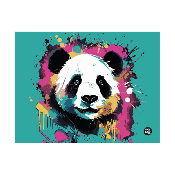 Ubrus do výtvarné výchovy 65 × 50 cm - Panda
