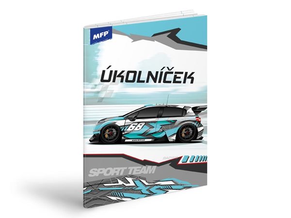 Úkolníček MFP A6 - Auto - Sport team