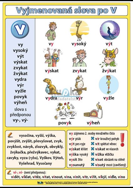 Vyjmenovaná slova po V A4 (30x21 cm) - A4