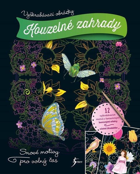 Vyškrabávací zábava Kouzelné zahrady - 21x26 cm