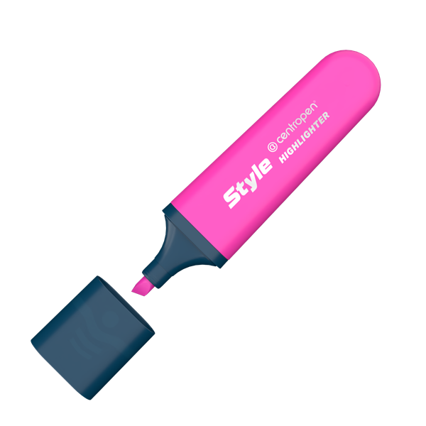 Zvýrazňovač Centropen 6252 STYLE FLUO - růžový