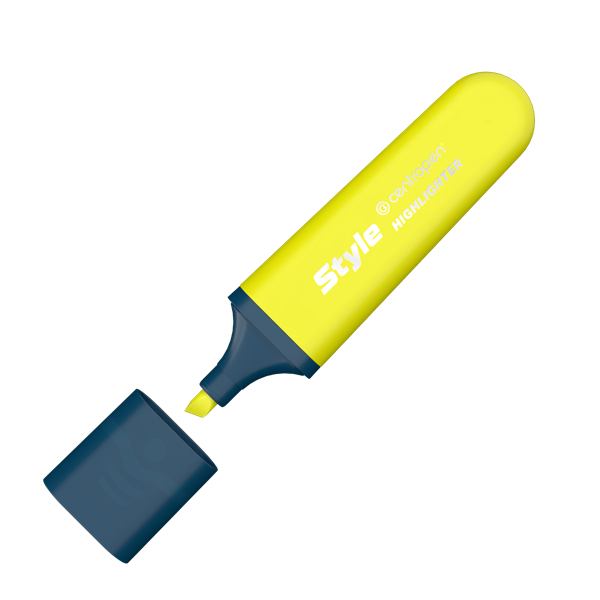Zvýrazňovač Centropen 6252 STYLE FLUO - žlutý