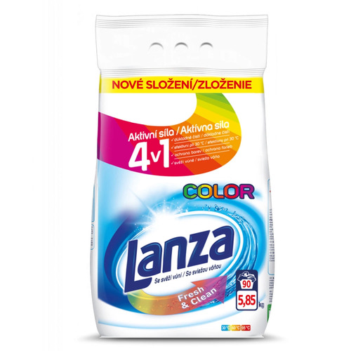 Prací prášek Lanza Fresh & Clean Color - 90 dávek